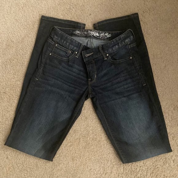Express Zelda Barely Boot•Slim Fit•Ultra Low Rise - Picture 1 of 4